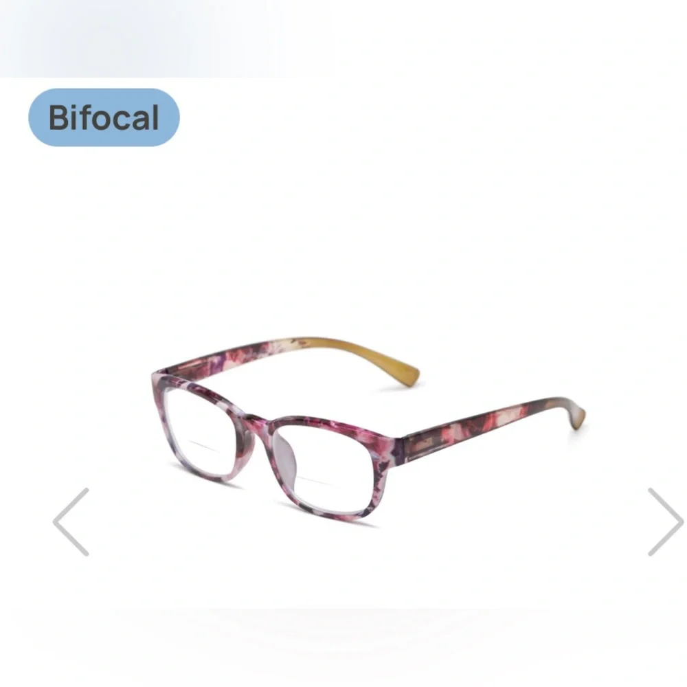 EUC- Chic Pink and Brown Rectangular Glasses. 1.00